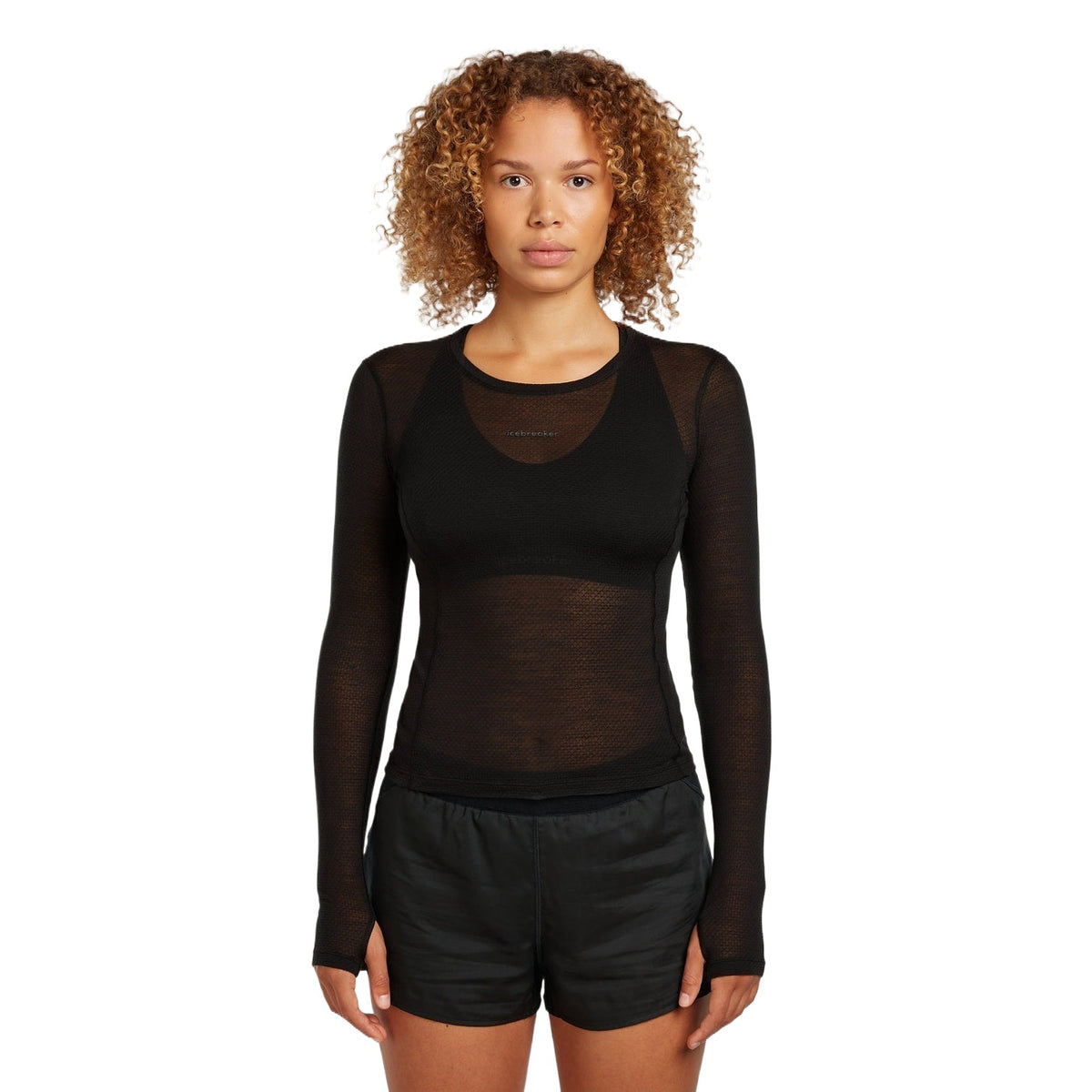 Icebreaker 75 Featherlight Longsleeve Dames | Trail.nl