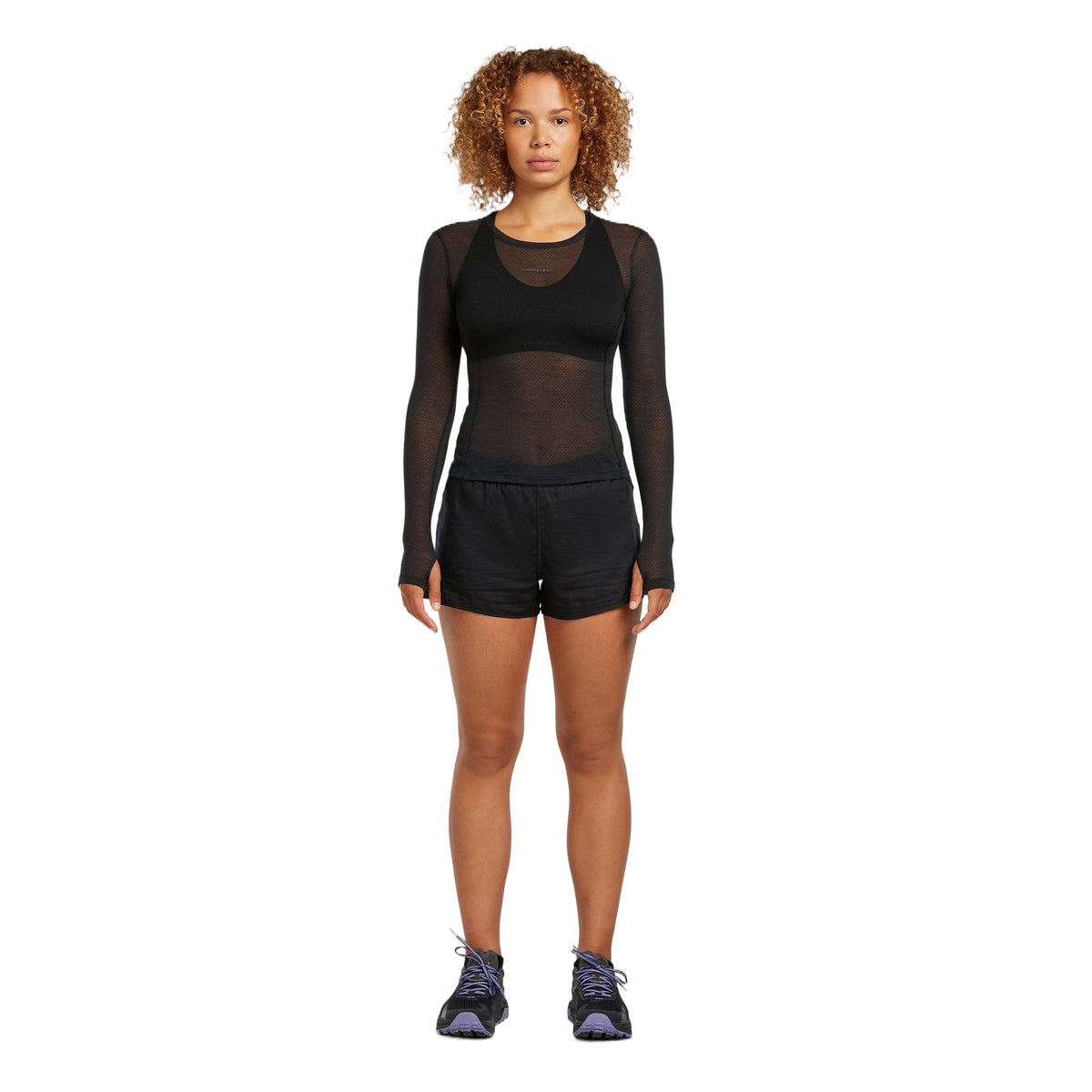 Icebreaker 75 Featherlight Longsleeve Dames | Trail.nl
