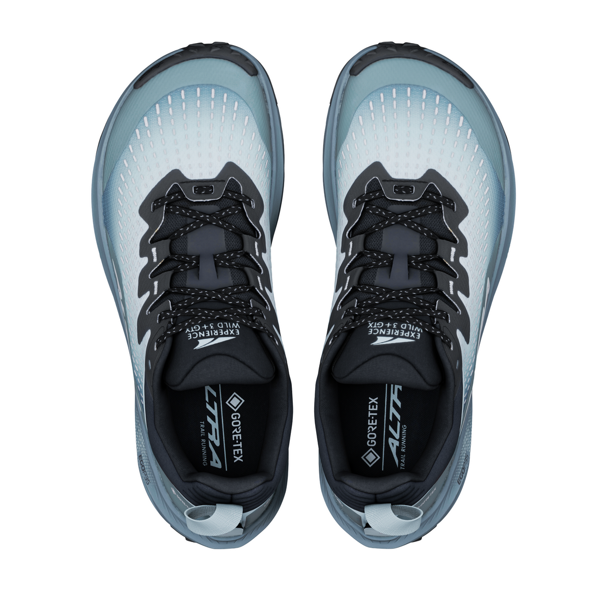 Altra Experience Wild 3+ GTX Men in grey-blue – pair from above
