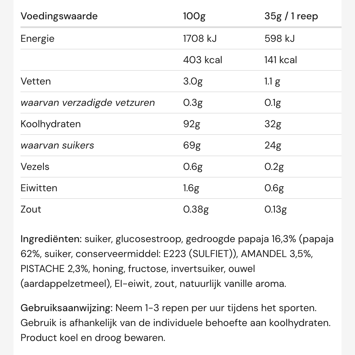 Amacx Energy Drink (30g Carbs) | Trail.nl