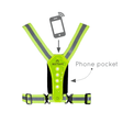 Bee Safe | Led Harness USB-C met Phone-Pocket | Reflectievest | Trail.nl