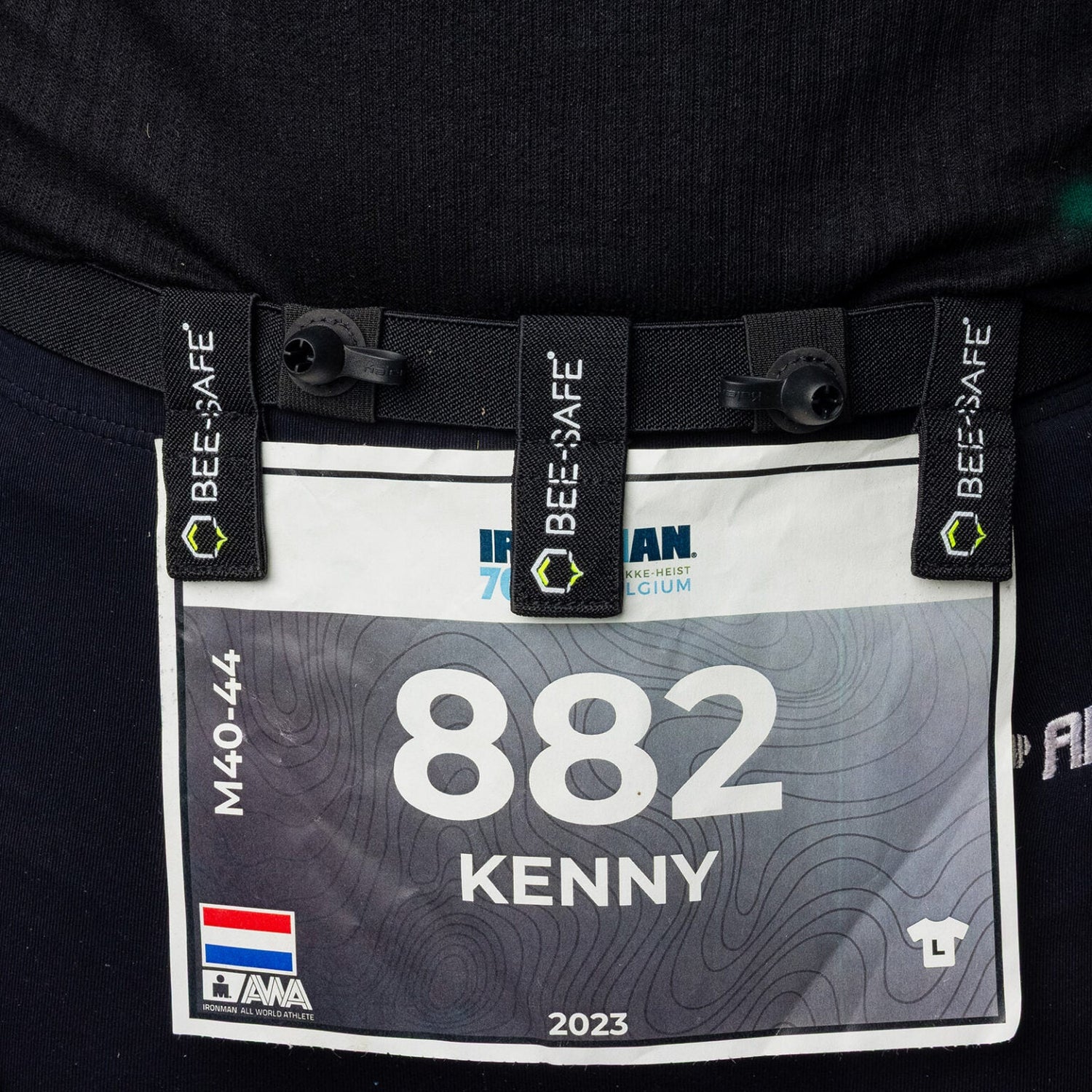 Bee Safe | Startnumber Belt Magnets | Startnummerband | Trail.nl