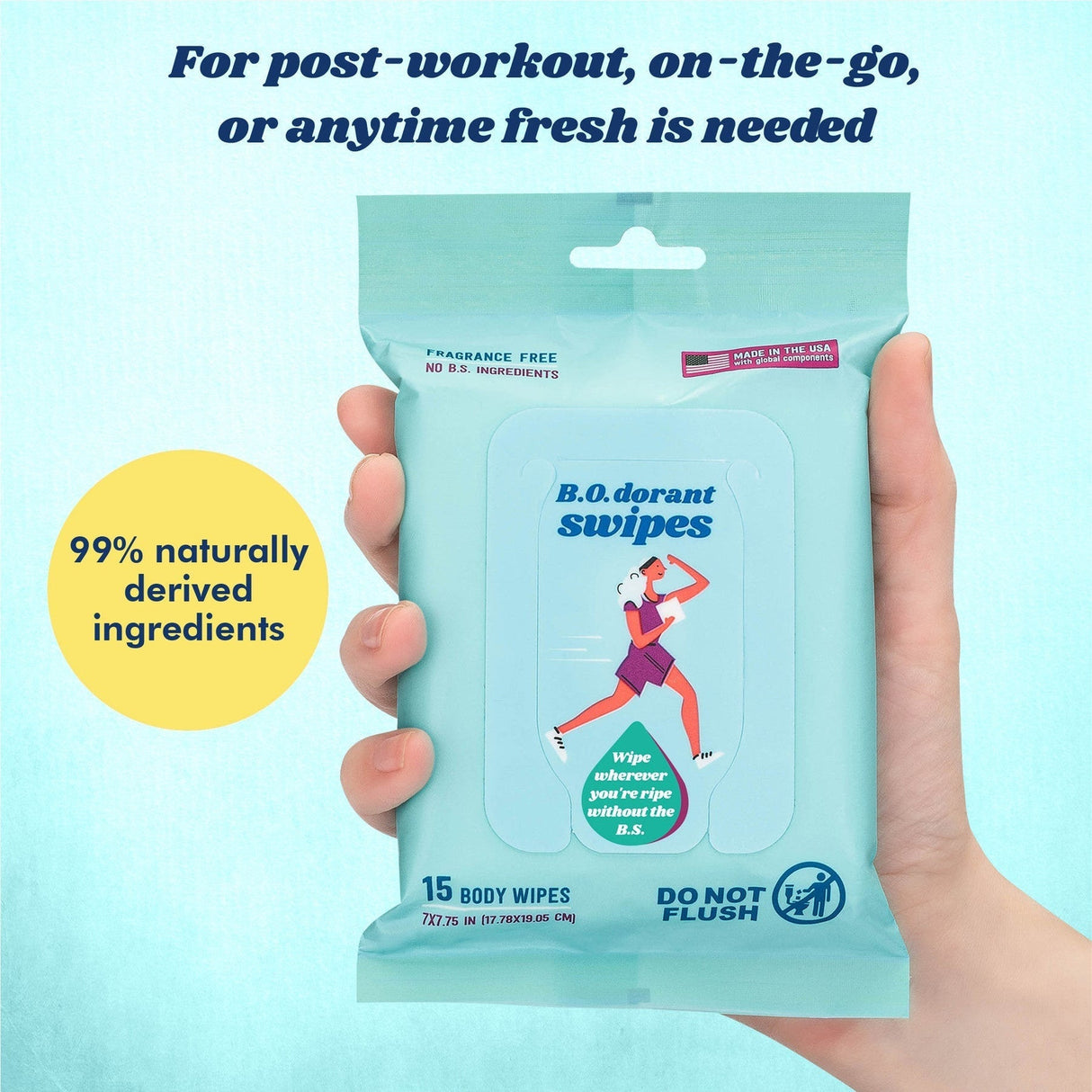 Butt Napkins B.O.dorant Swipes | Trail.nl