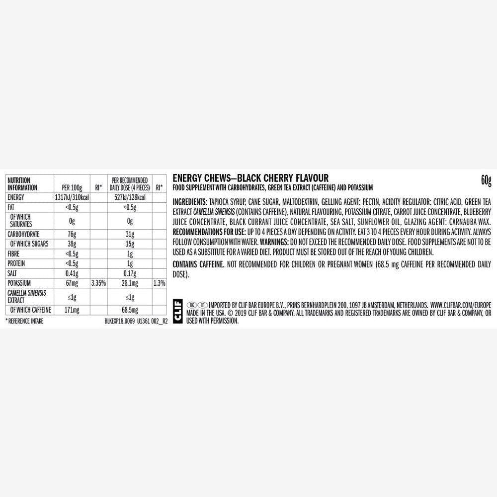 Clif Bar | Bloks | Energy Chews | 46 Gram Carbs - Trail.nl