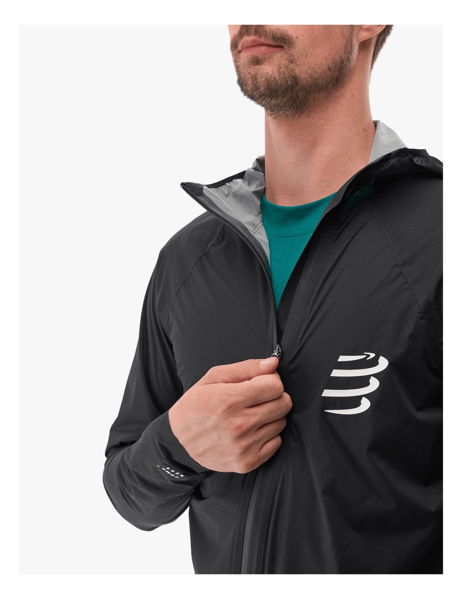 Compressport | Hurricane Waterproof Jacket 10/10 | Regenjas | Heren | Trail.nl