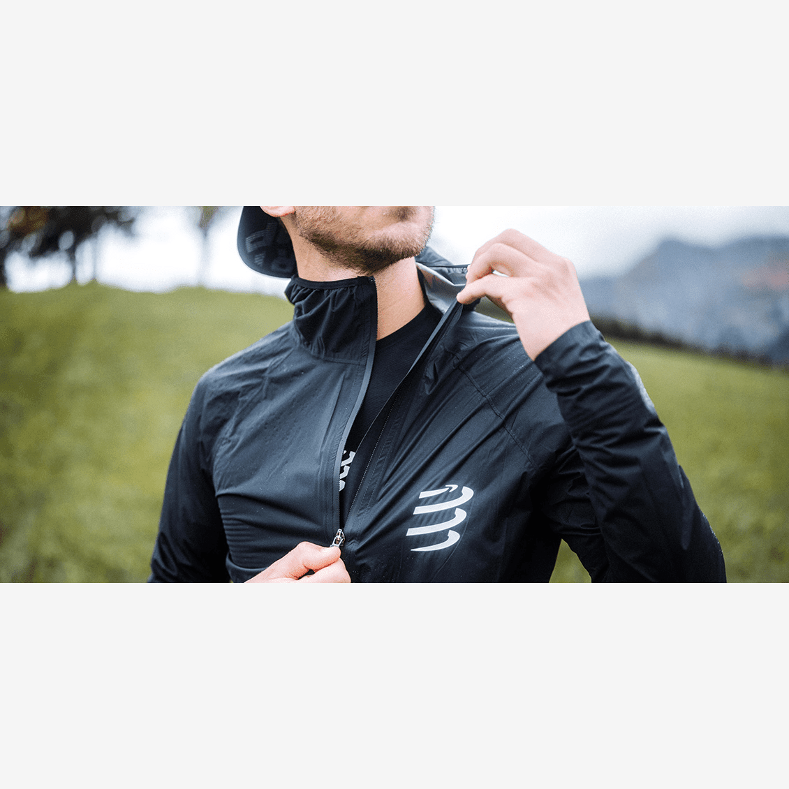 Compressport | Hurricane Waterproof Jacket 10/10 | Regenjas | Heren | Trail.nl
