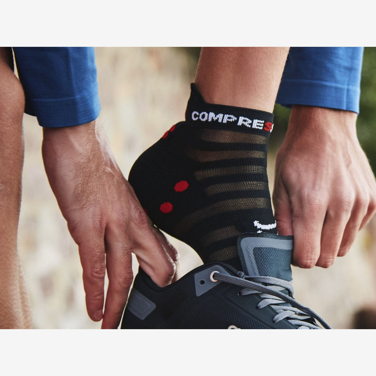 Compressport Pro Racing Socks Run V4.0 Ultralight Low | Trail.nl