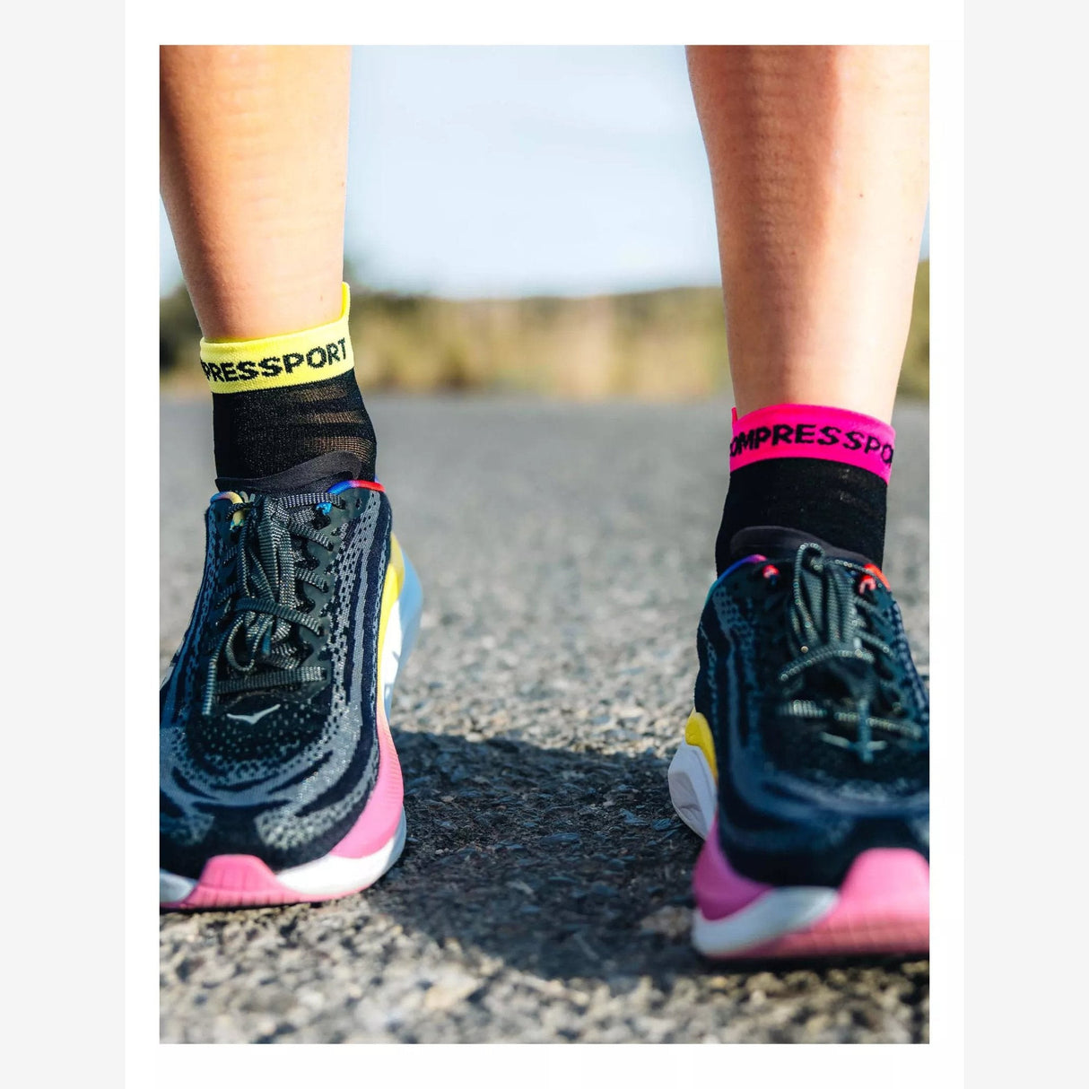 Compressport Pro Racing Socks Run V4.0 Ultralight Low | Trail.nl