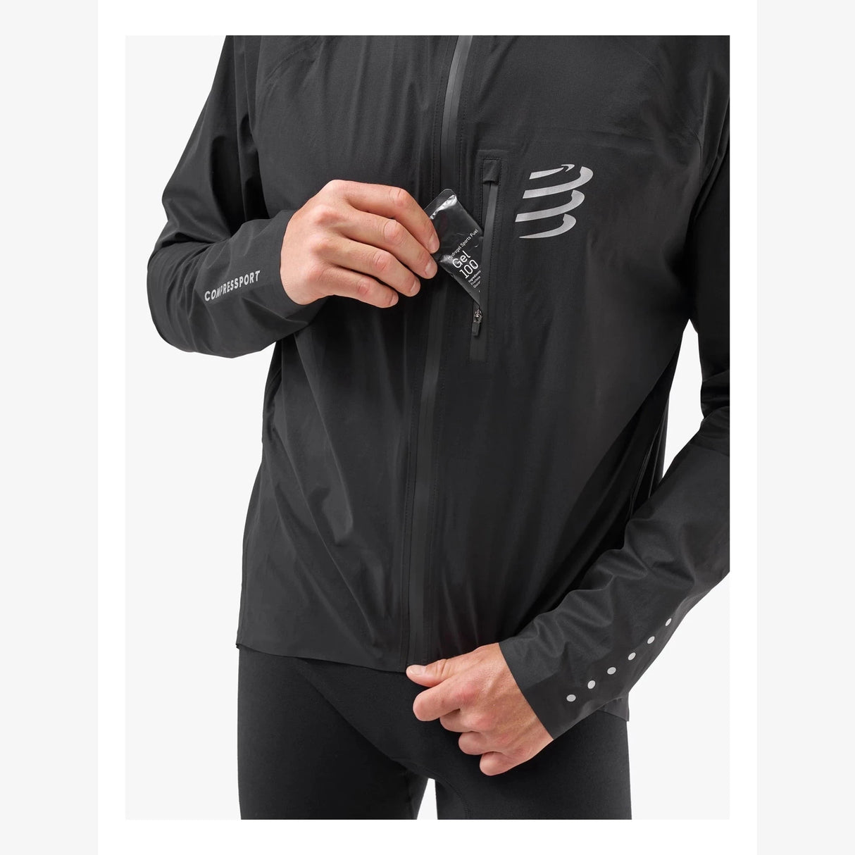 Compressport | Thunderstorm Waterproof Jacket | Regenjas | Trail.nl