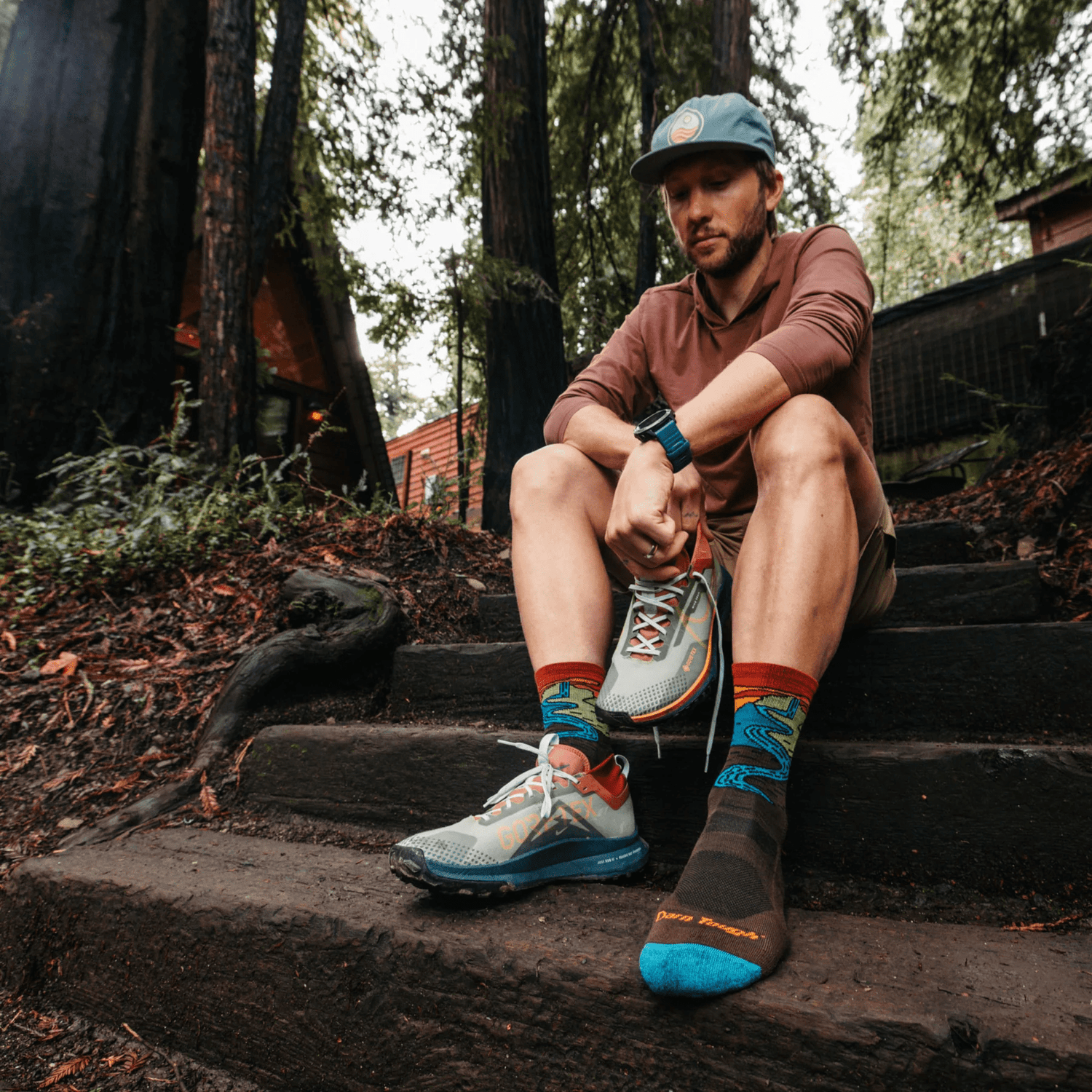 Darn Tough | 5020 Chasing Waterfalls | Micro Crew | Lightweight | Cushion | Heren | Wandelsokken | Trail.nl