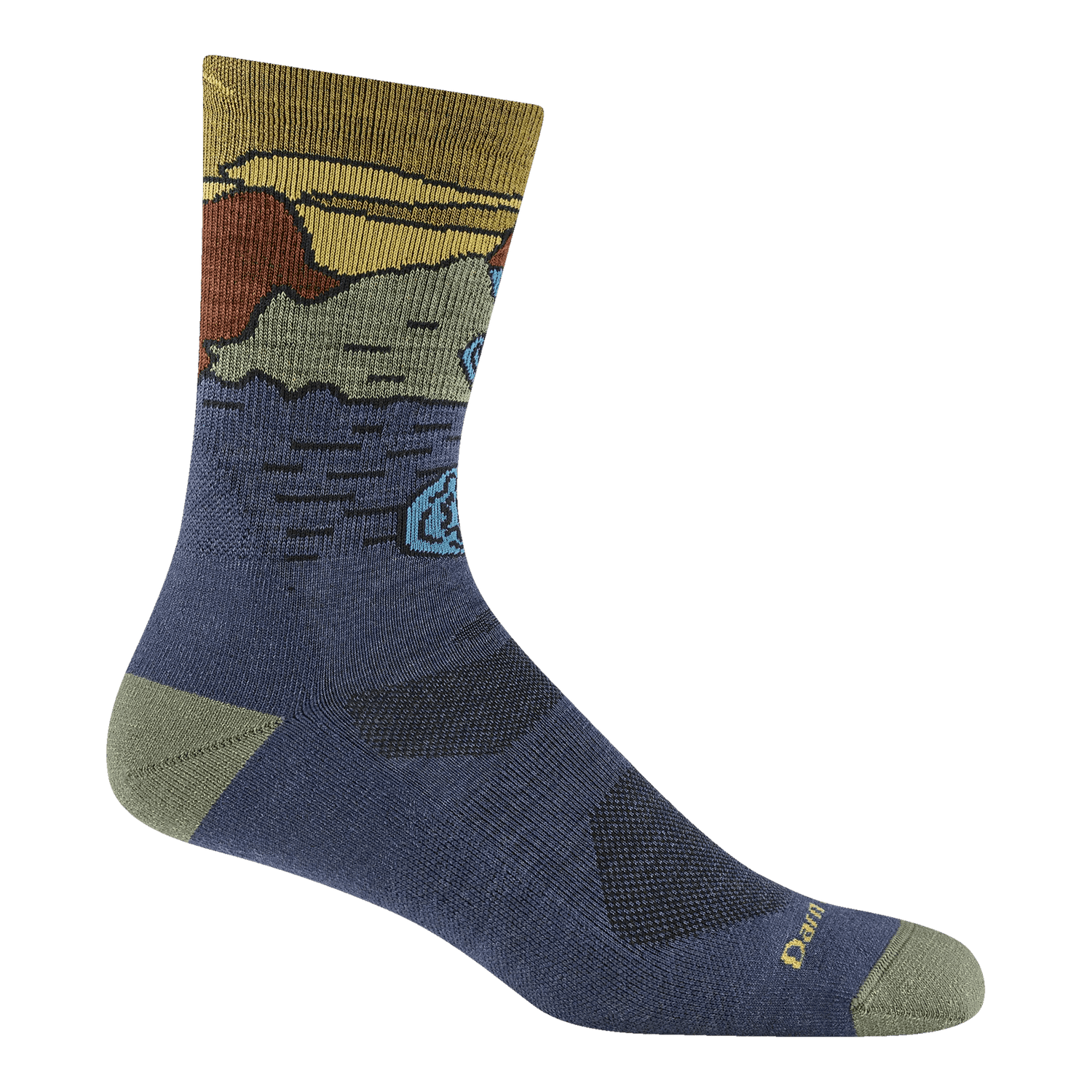 Darn Tough | 5020 Chasing Waterfalls | Micro Crew | Lightweight | Cushion | Heren | Wandelsokken | Trail.nl