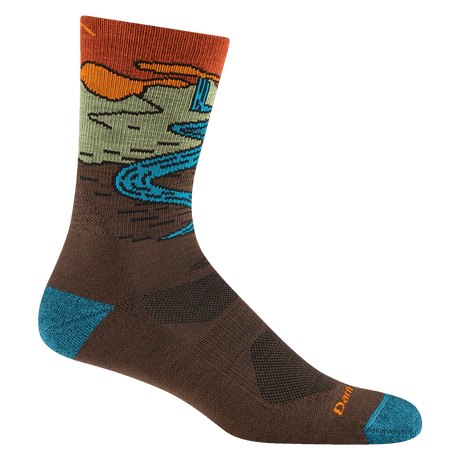 Darn Tough | 5020 Chasing Waterfalls | Micro Crew | Lightweight | Cushion | Heren | Wandelsokken | Trail.nl