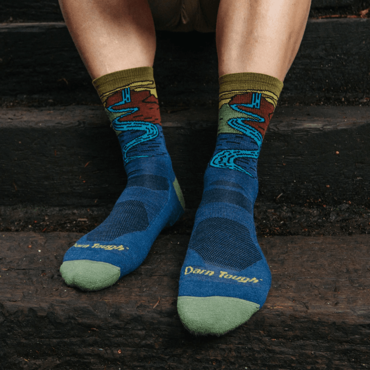 Darn Tough | 5020 Chasing Waterfalls | Micro Crew | Lightweight | Cushion | Heren | Wandelsokken | Trail.nl