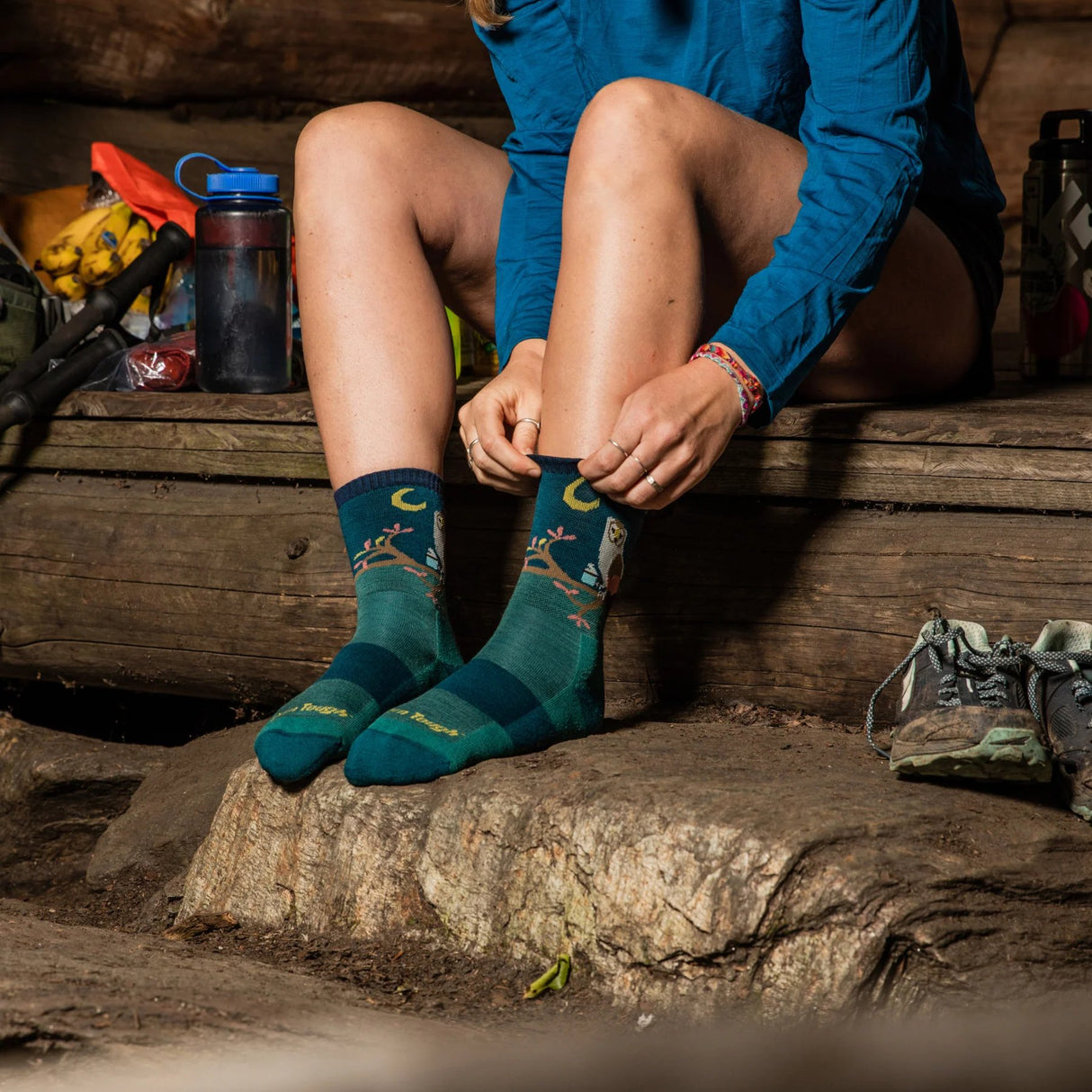 Darn Tough | 5001 Critter Club | Micro Crew | Lightweight | Cushion | Dames | Wandelsokken (SALE) | Trail.nl