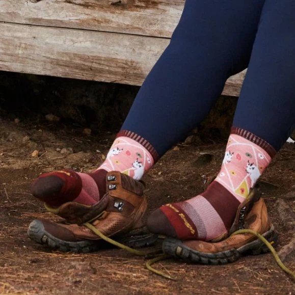 Darn Tough | 5001 Critter Club | Micro Crew | Lightweight | Cushion | Dames | Wandelsokken (SALE) | Trail.nl
