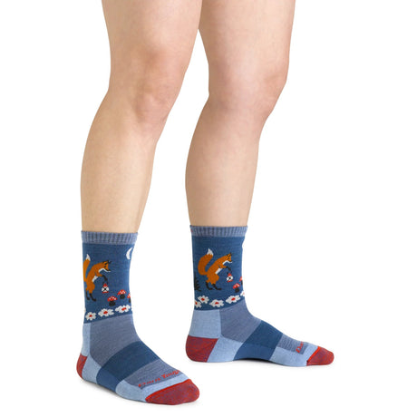 Darn Tough | 5001 Critter Club | Micro Crew | Lightweight | Cushion | Dames | Wandelsokken (SALE) | Trail.nl