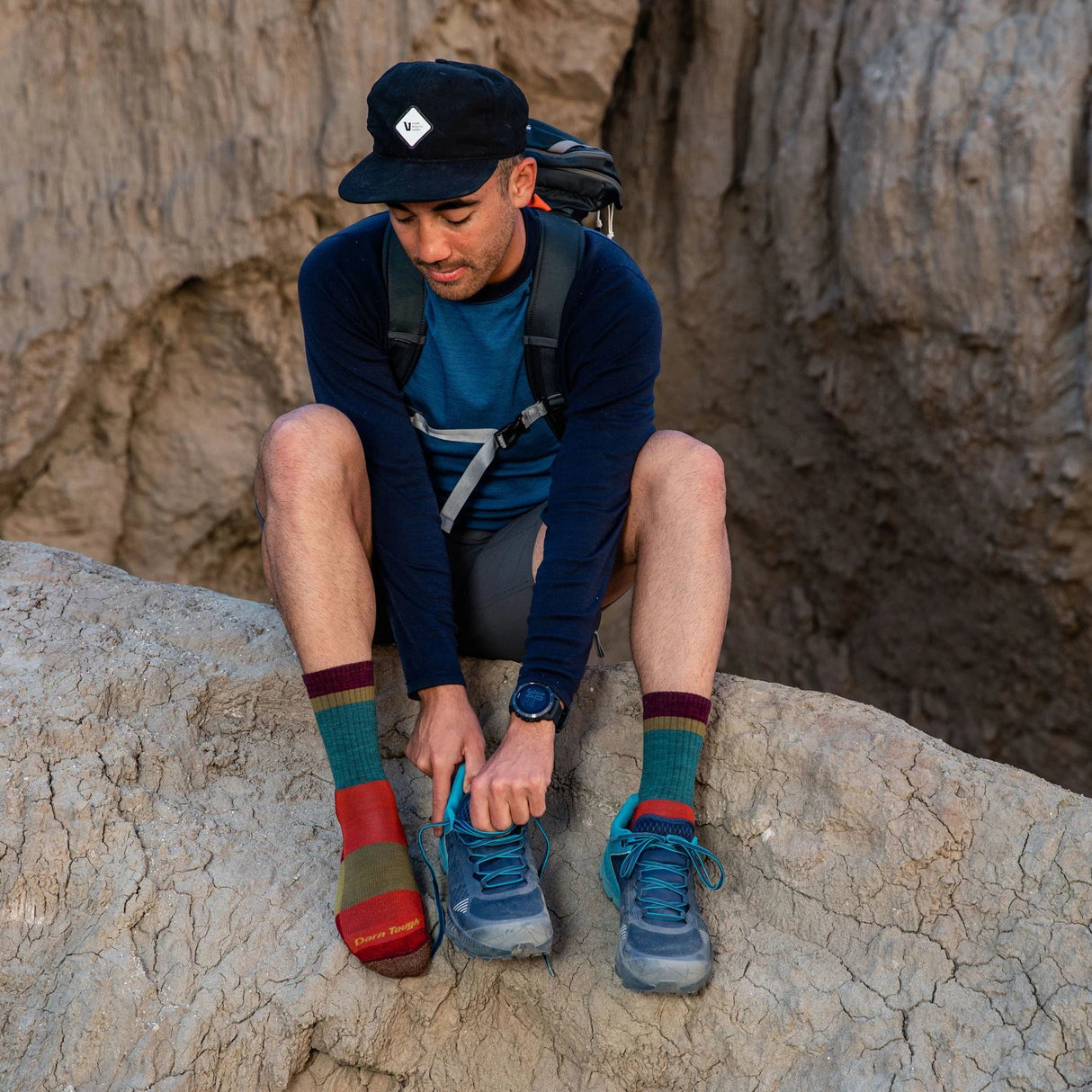 Darn Tough | 1924 Heady Stripe | Micro Crew | Lightweight | Cushion | Heren | Wandelsokken | Trail.nl