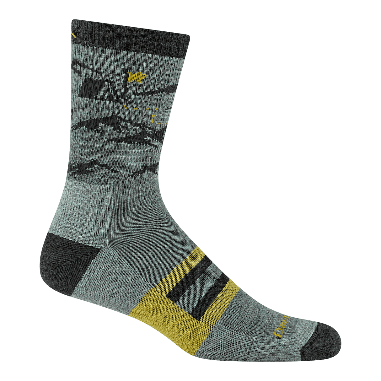 Darn Tough | 5021 Hike Hike Hut | Micro Crew | Midweight | Cushion | Heren | Wandelsokken | Trail.nl