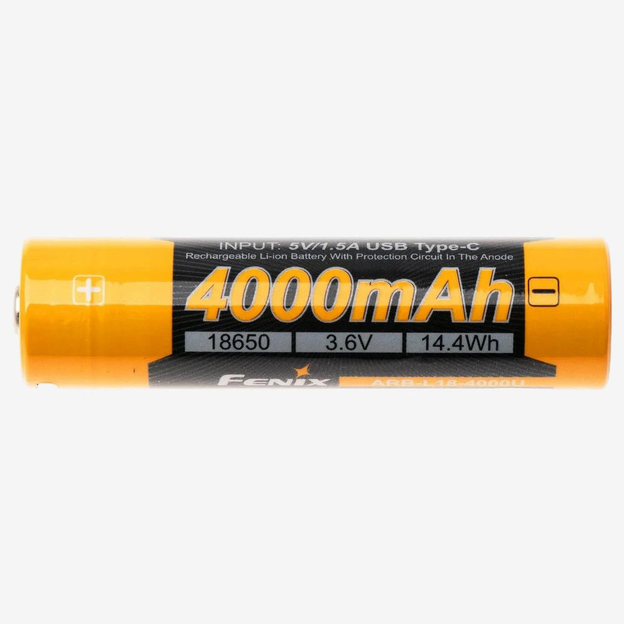 Fenix 18650 Accu 4.0Ah (USB) | Trail.nl