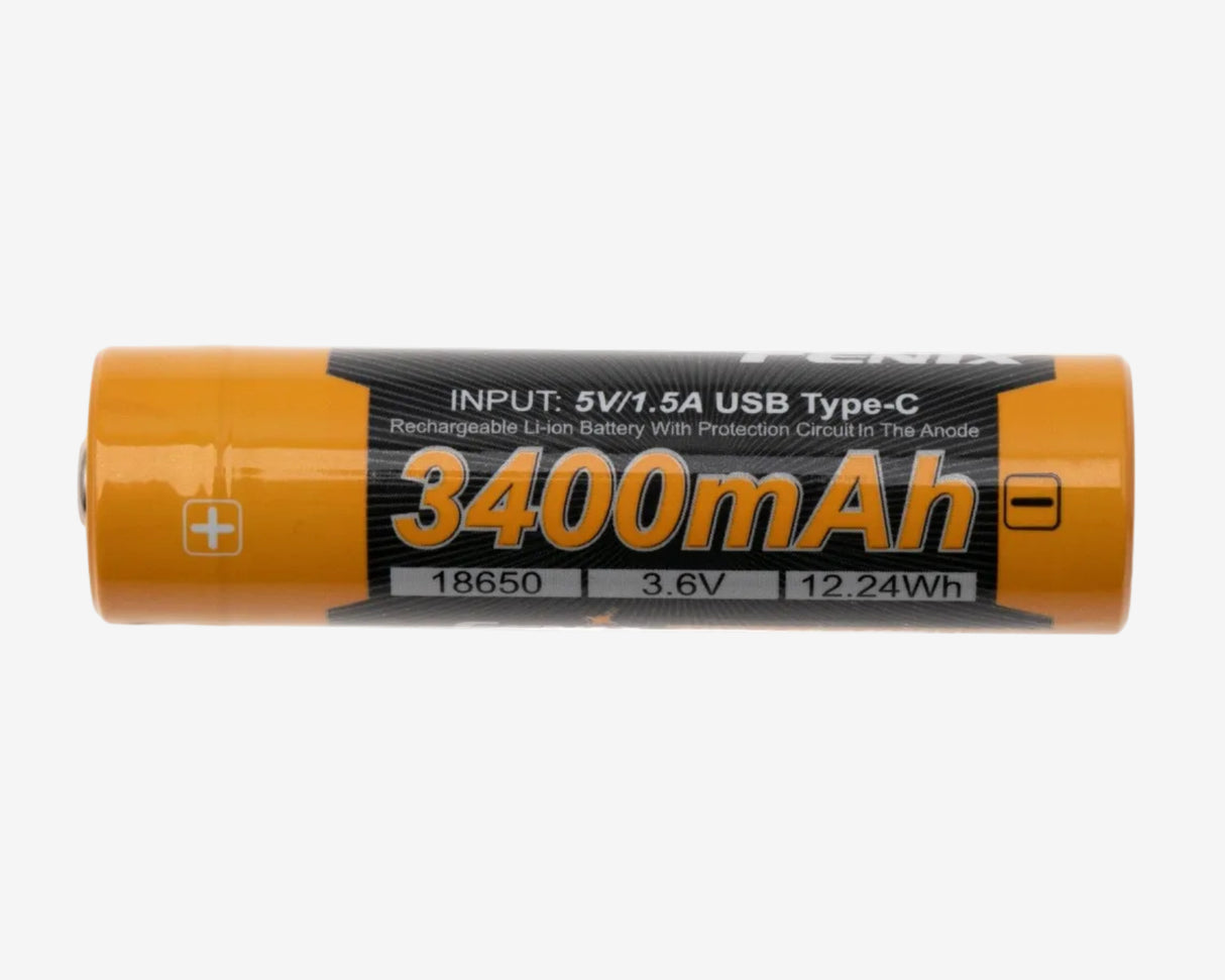 Fenix 18650 Accu 3.4 Ah (USB) | Trail.nl