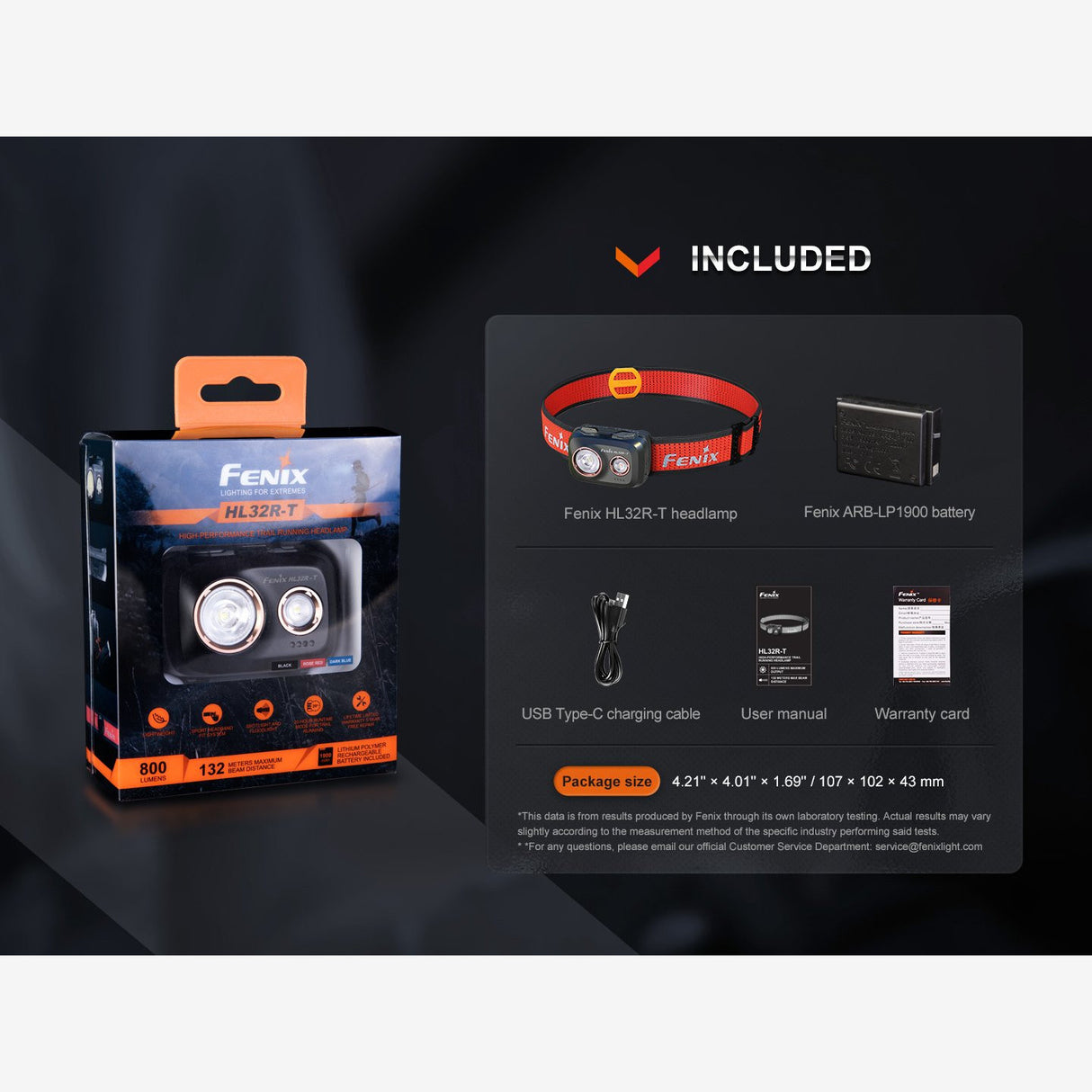 Fenix HL32R-T (800 lumen) | Trail.nl