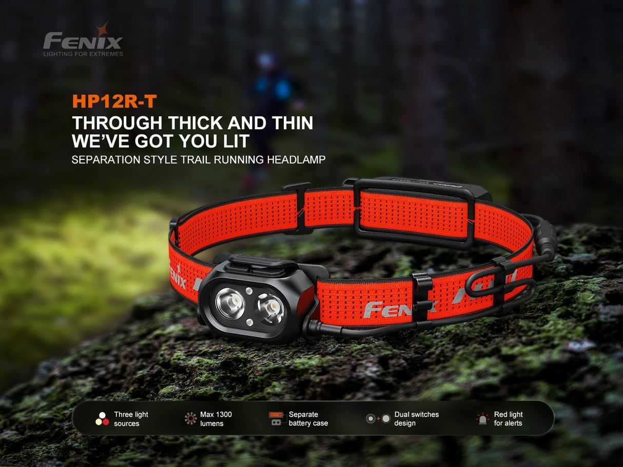 Fenix | HP12R-T | Oplaadbare Hoofdlamp | 1300 Lumen | Trail.nl