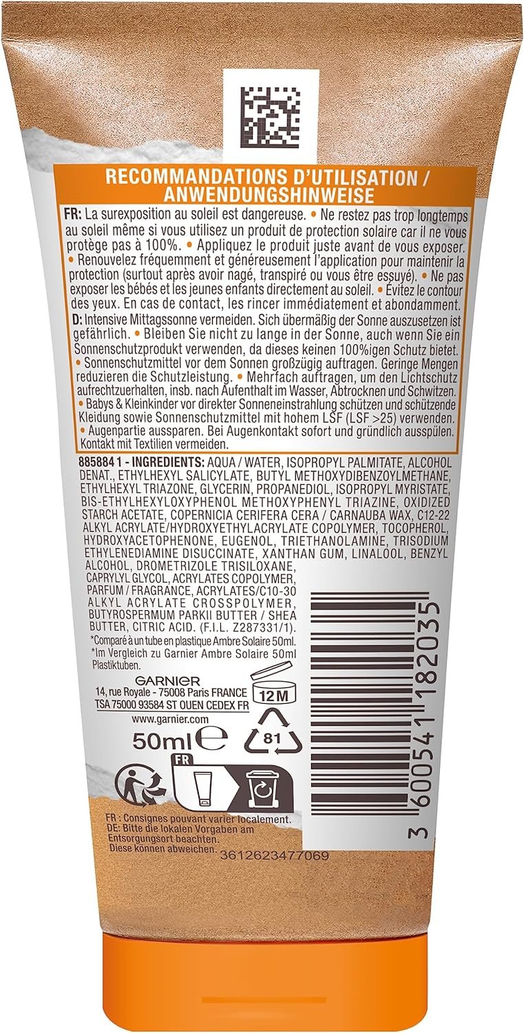 Garnier Ambre Solaire | Hydra 24H | Zonnebrandcreme SPF 30 | 50 ML | Trail.nl