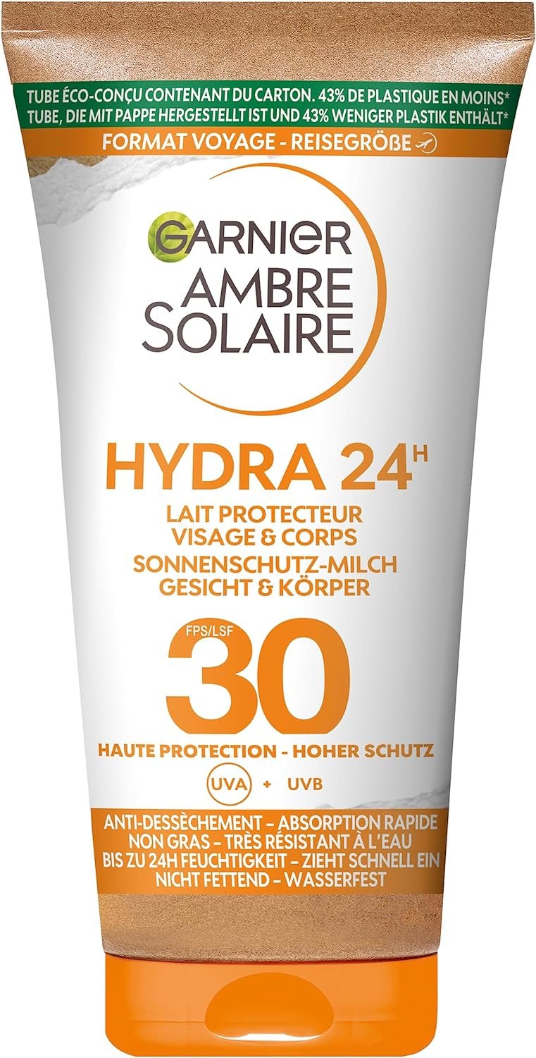 Garnier Ambre Solaire | Hydra 24H | Zonnebrandcreme SPF 30 | 50 ML | Trail.nl