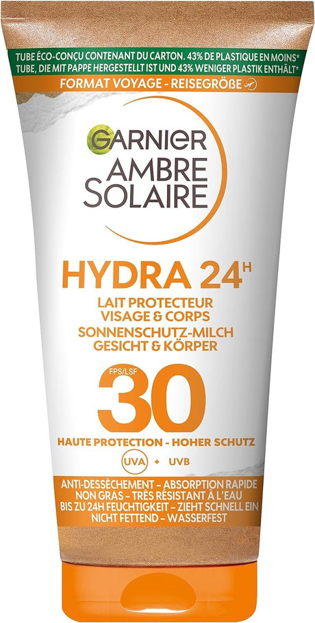 Garnier Ambre Solaire | Hydra 24H | Zonnebrandcreme SPF 30 | 50 ML | Trail.nl