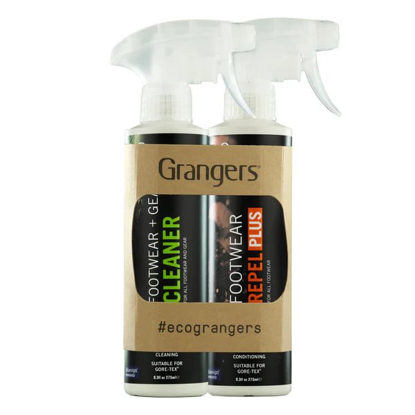 Grangers | Footwear & Gear Cleaner + Footwear Repel Plus Eco | Trail.nl