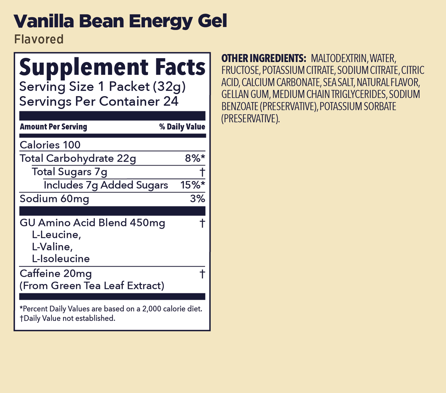GU | Original Energy | Energy Gel + Caffeine | 23 Gram Carbs - Trail.nl
