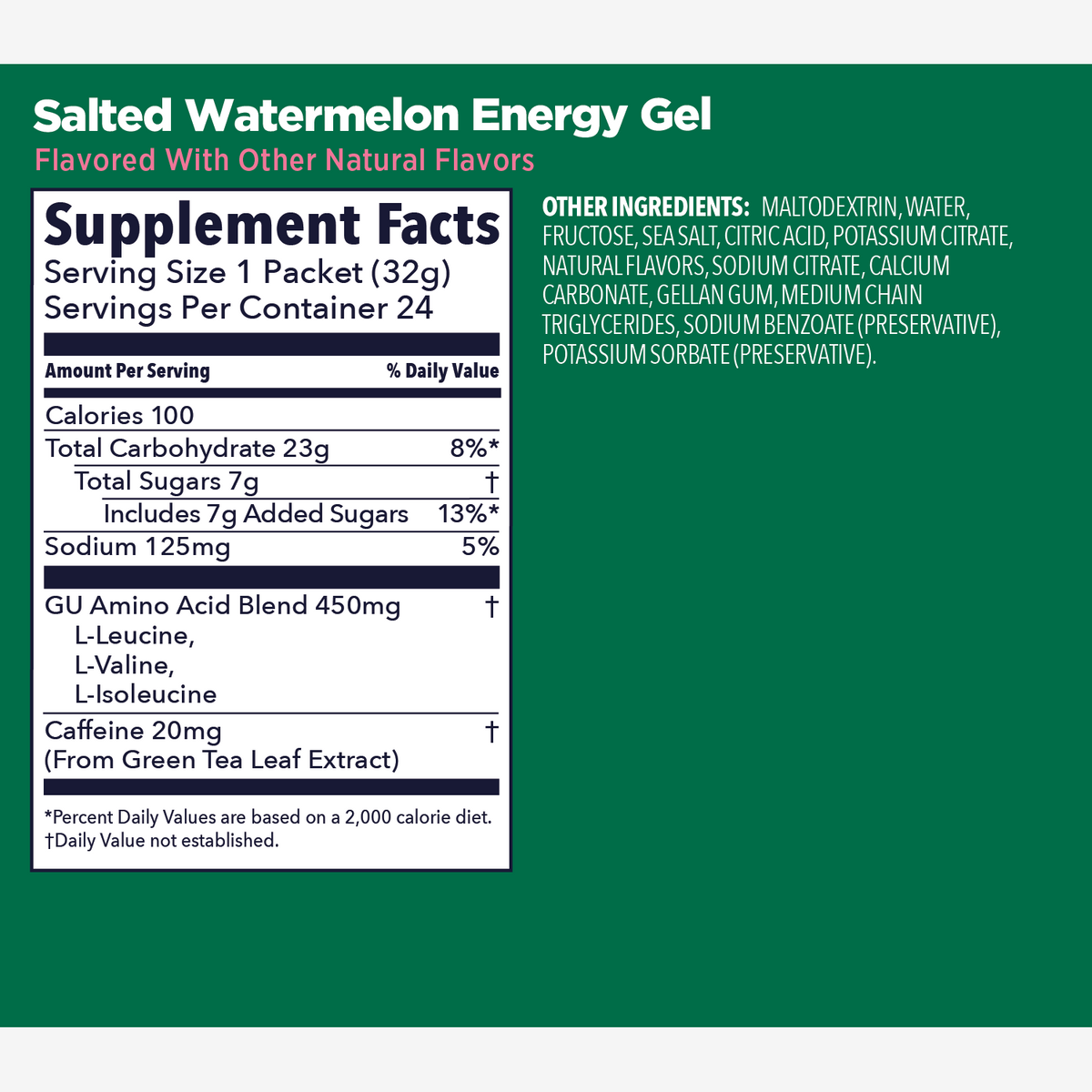 GU Original Energy + Caffeine (23g Carbs) | Trail.nl