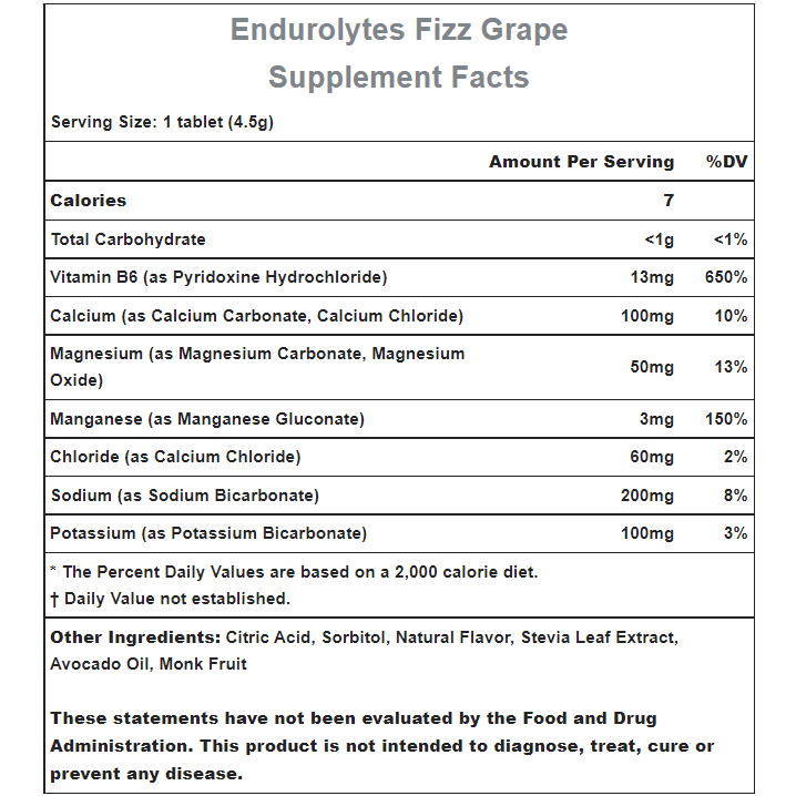 Hammer Nutrition Endurolytes FIZZ Bruistabletten (200 mg natrium) - Trail.nl
