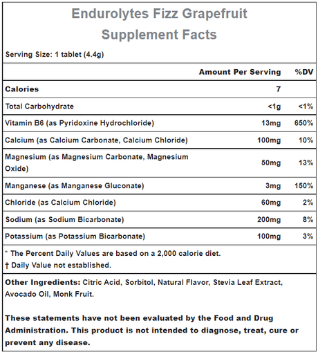 Hammer Nutrition | Endurolytes FIZZ | Elektrolytendrank | Bruistablet | Trail.nl