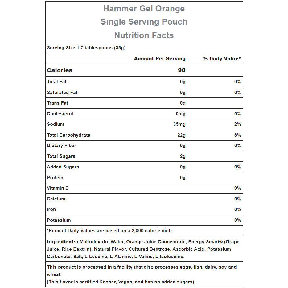 Hammer Nutrition | Rapid Energy Fuel (22g Carbs) - Trail.nl