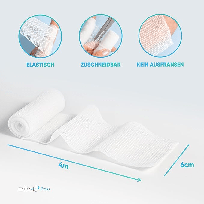 Health Press | Self-adhering elastic bandage | 400 CM x 6 CM | Trail.nl