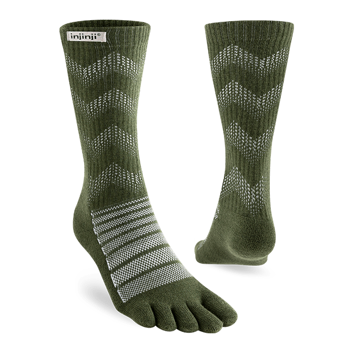 Injinji | Outdoor | Crew | Midweight | Wol | Wandelsokken - Trail.nl