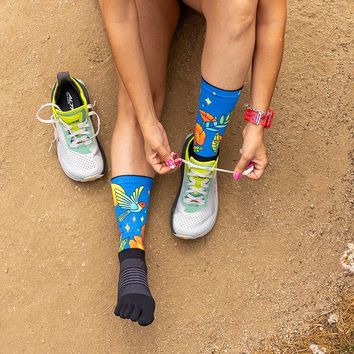 Injinji | Trail | Crew | Midweight | Trailrunsokken | Dames | Sunny San Diego - Trail.nl