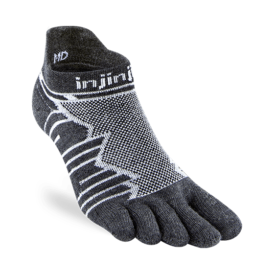 Injinji | Ultra Run | No-Show Wool | Midweight Padded | Hardloopsokken | Trail.nl