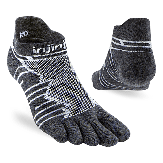 Injinji | Ultra Run | No-Show Wool | Midweight Padded | Hardloopsokken | Trail.nl