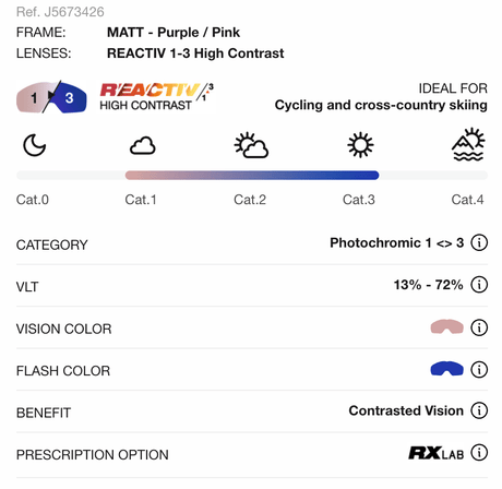 Julbo | Frequency | Reactiv 1-3 High Contrast | Hardloopzonnebril | Trail.nl