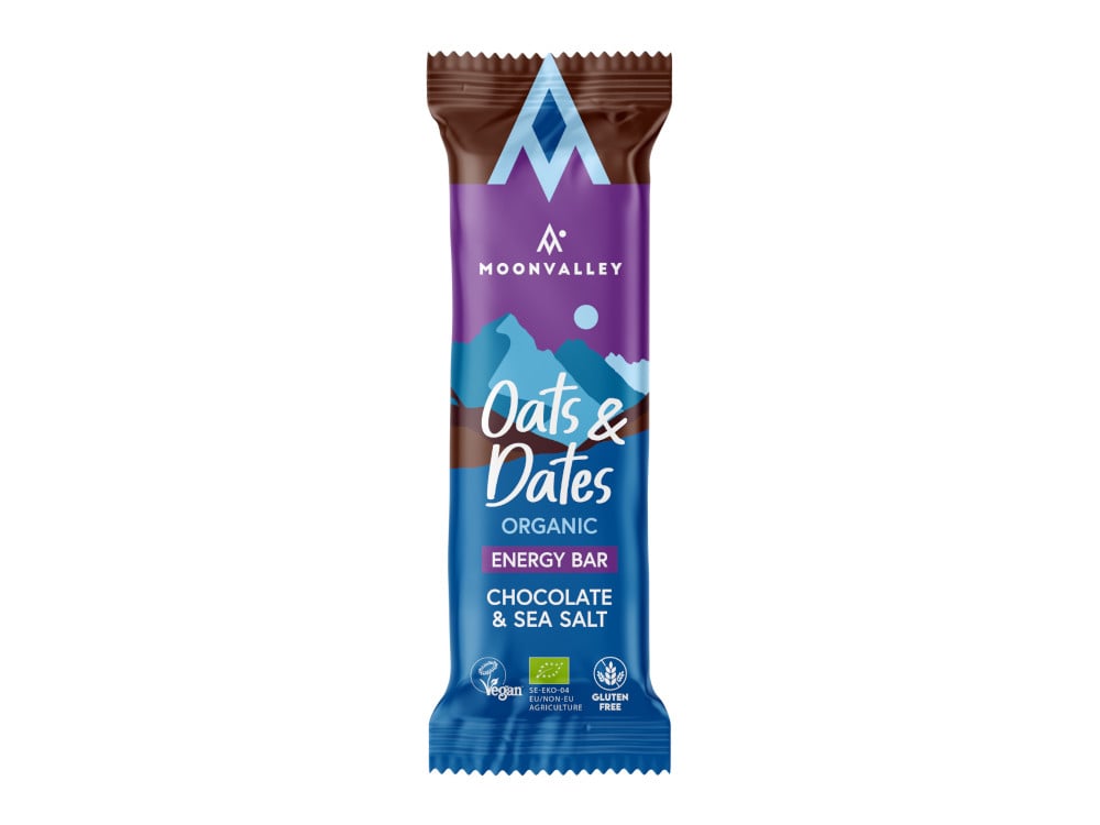Moonvalley | Vegan Organic Oats & Dates Bar | Energiereep | 27 Gram Carbs - Trail.nl