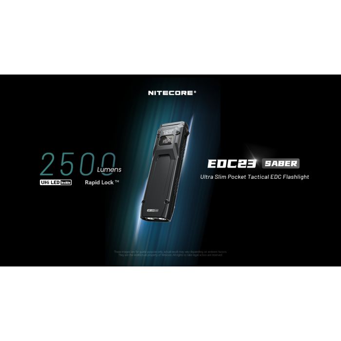 Nitecore | EDC23 | Zaklamp Oplaadbaar | 2500 Lumen | Trail.nl