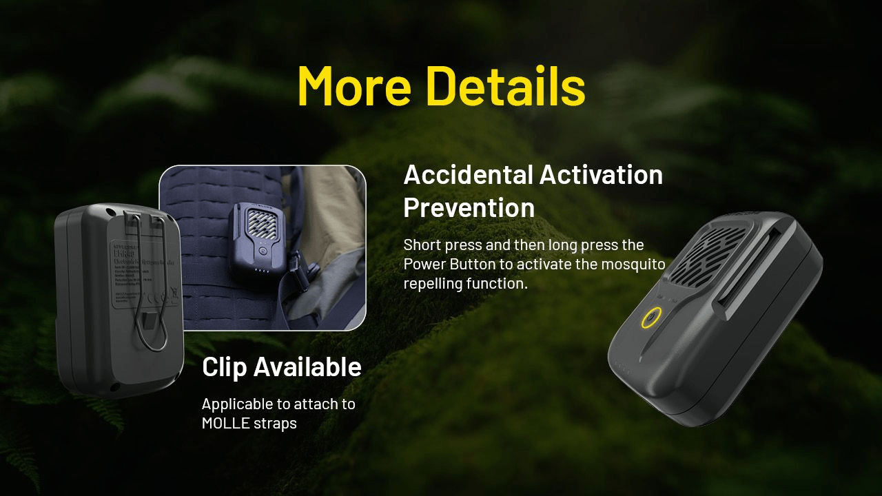 Nitecore | EMR40 | Muggenverjager Oplaadbaar | Trail.nl