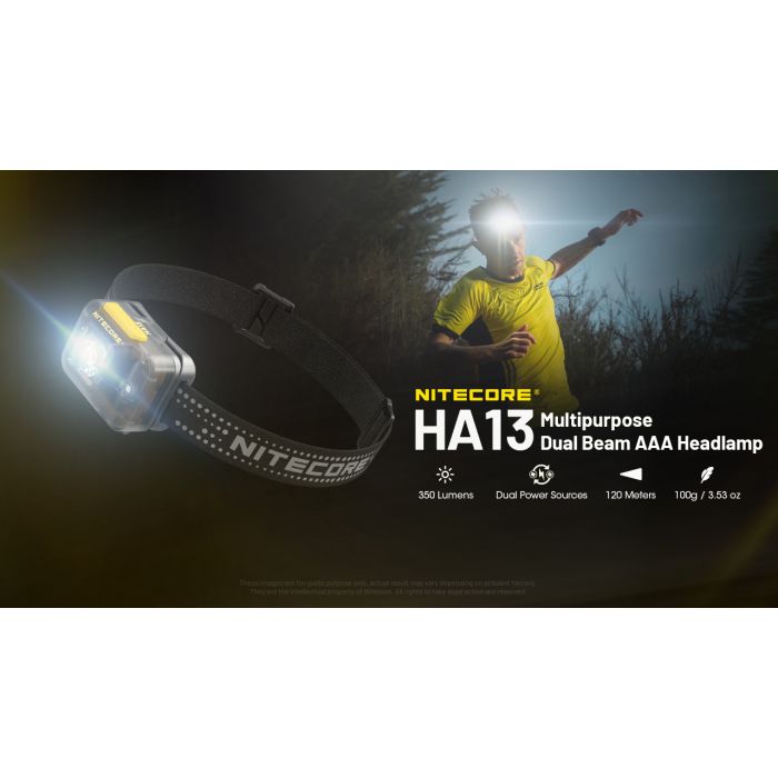 Nitecore | HA13 | Hoofdlamp | 350 Lumen | Trail.nl