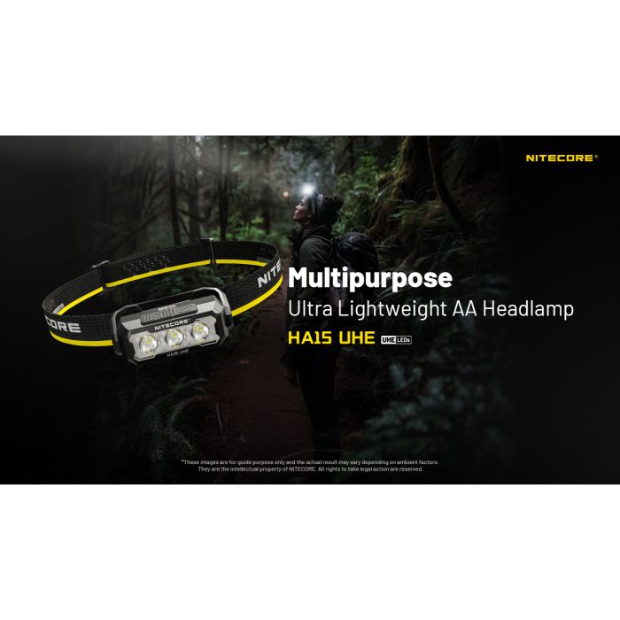 Nitecore | HA15 UHE | Hoofdlamp | 400 Lumen | Trail.nl