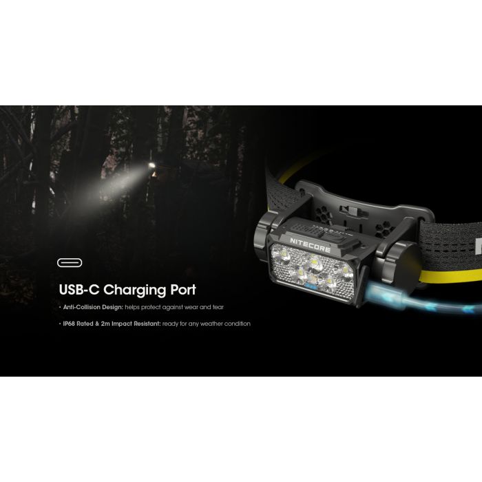Nitecore | HC60 UHE | Hoofdlamp Oplaadbaar | 1600 Lumen - Trail.nl