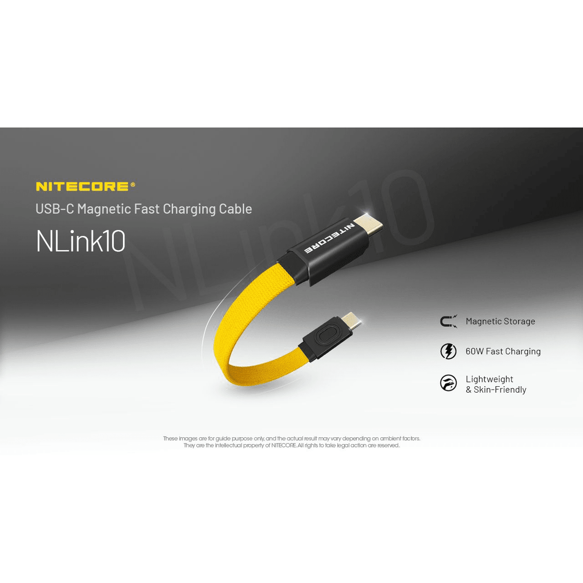 Nitecore | NLink10 Magnetic | USB-C Oplaadkabel - Trail.nl