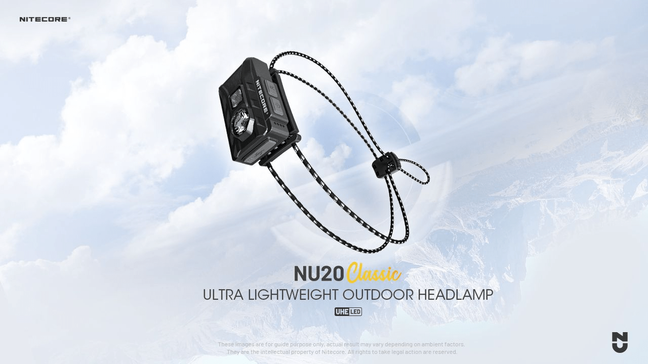 Nitecore | NU20 Classic | Ultralight Hoofdlamp Oplaadbaar | 360 Lumen | Trail.nl
