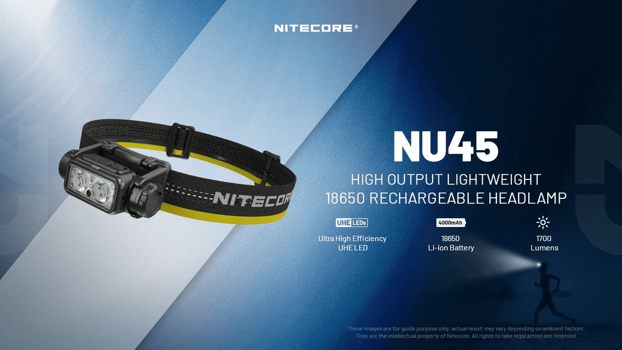 Nitecore | NU45 | Hoofdlamp Oplaadbaar | 1700 Lumen | Trail.nl